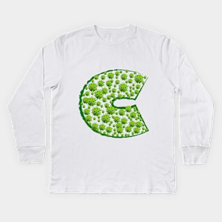 coronavirus | lettre C Kids Long Sleeve T-Shirt